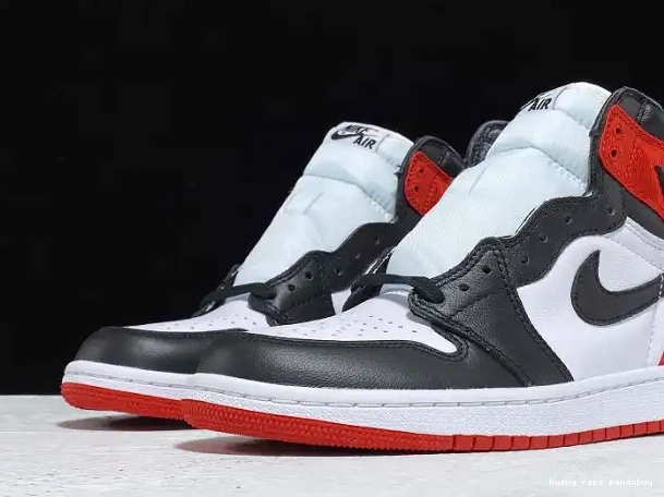 Rep Husky Toe 1 Satin Jordan Black Retro High Air CD0461-016 0322